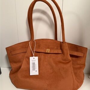 JW PEI Hana Medium Faux Suede Tote Bag